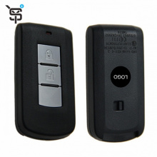 High quality black New Lancer Outlander Smart Remote  Keyless key with 2 button car key complete for Mitsubishi 433MHZ ID46